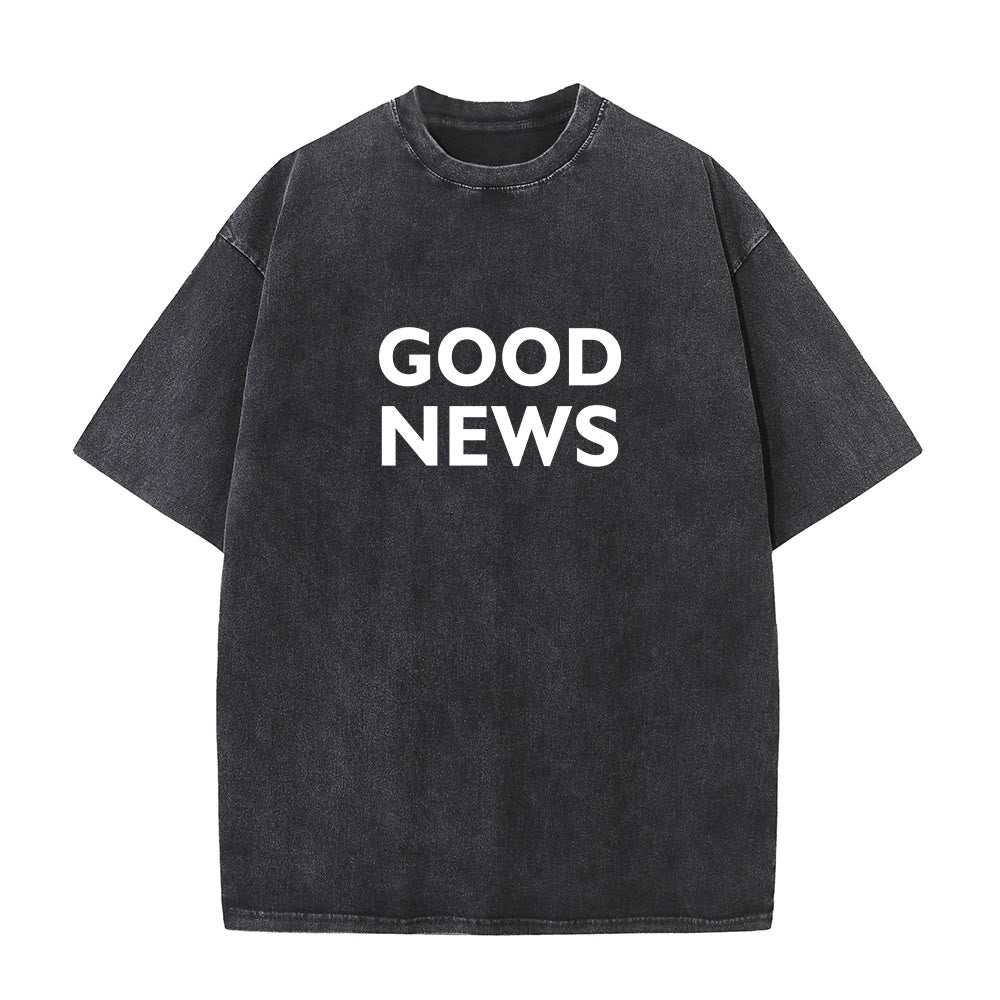 Christianartworkshop "For God So Loved the World" Unisex Washed T-Shirt
