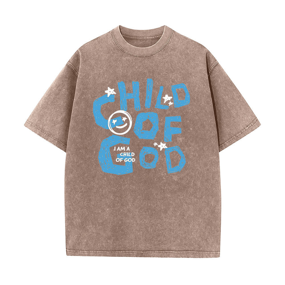 Christianartworkshop Child of God Unisex Washed T-Shirt