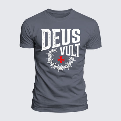 Luxe Mercerized Cotton Tee - Deus Vult