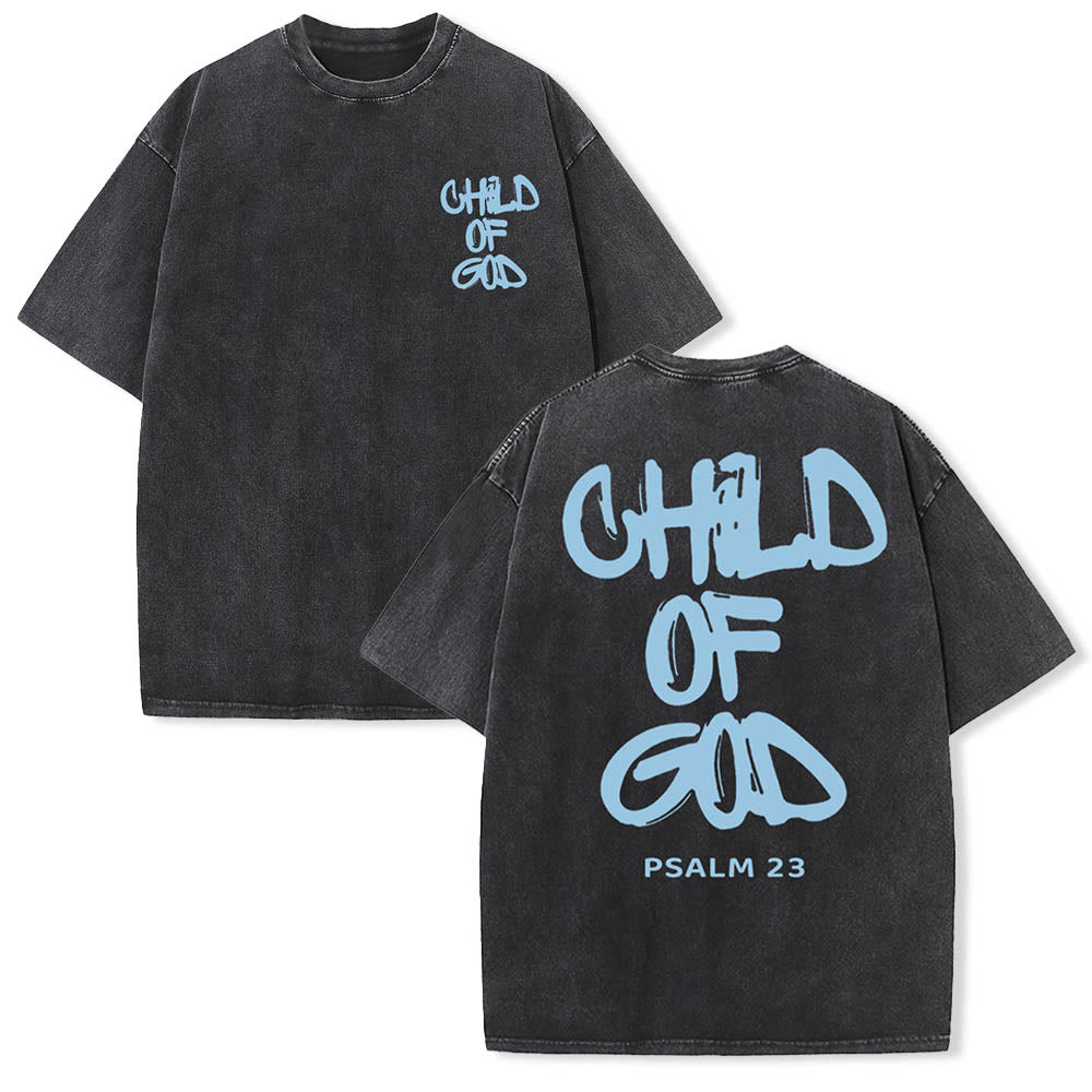 Christianartworkshop "CHILD OF GOD" Adult Washed T-Shirt