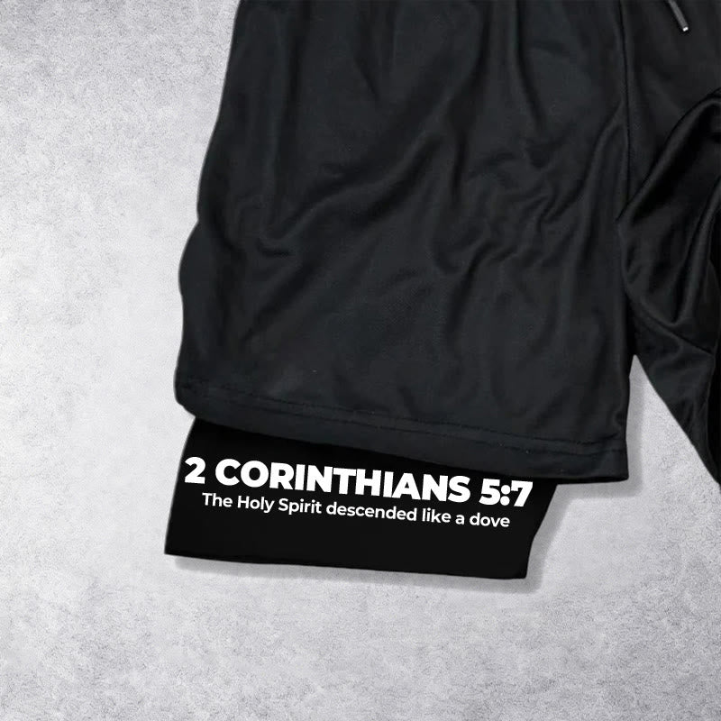 Christianartworkshop Faith Is Our Strength Performance Shorts