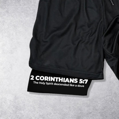 Christianartworkshop Faith Is Our Strength Performance Shorts