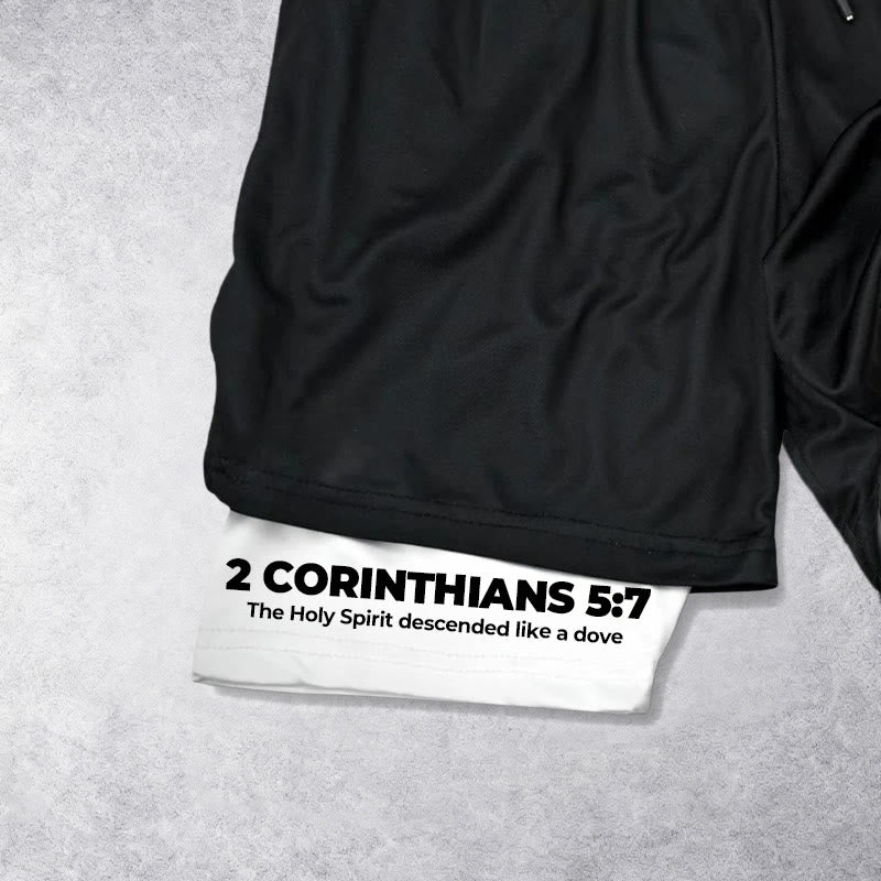 Christianartworkshop Faith Is Our Strength Performance Shorts