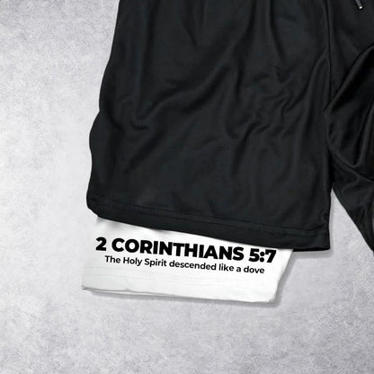 Christianartworkshop Faith Is Our Strength Performance Shorts