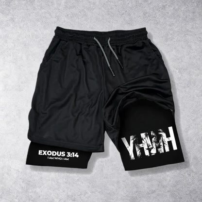 Christianartworkshop I AM WHO I AM Faith Performance Shorts