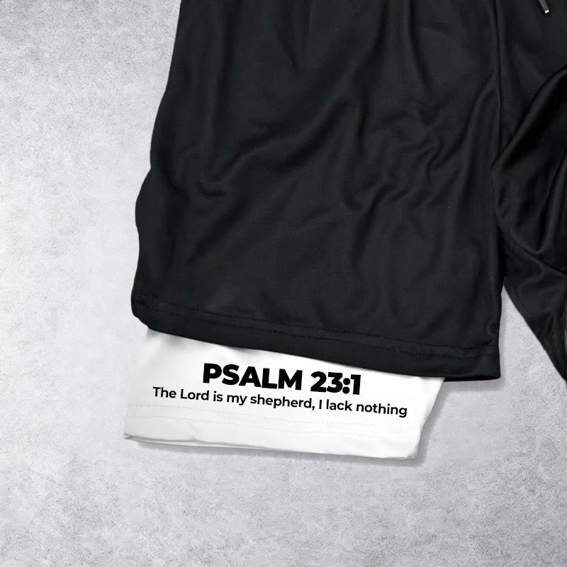 Christianartworkshop Psalm 23 Faithful Shepherd Printed Shorts