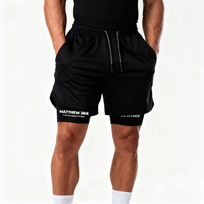 Christianartworkshop Matthew 28:6 He Is Risen Resurrection Performance Shorts