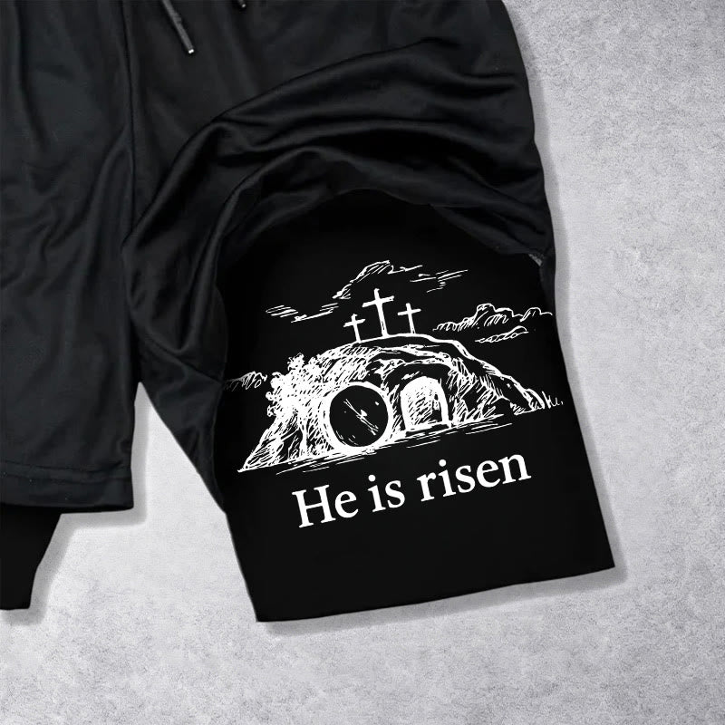Christianartworkshop Matthew 28:6 He Is Risen Resurrection Performance Shorts