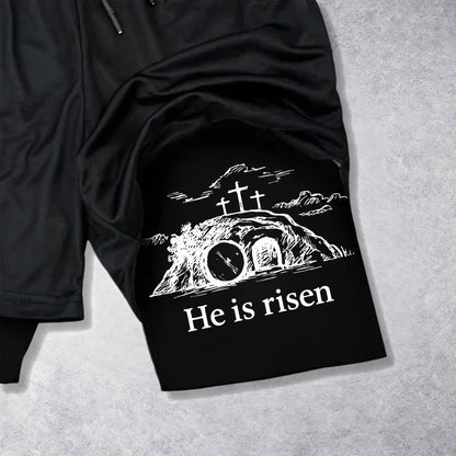 Christianartworkshop Matthew 28:6 He Is Risen Resurrection Performance Shorts