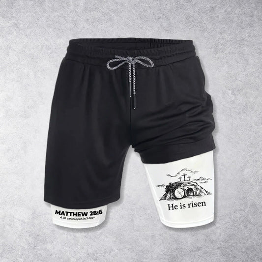 Christianartworkshop Matthew 28:6 He Is Risen Resurrection Performance Shorts