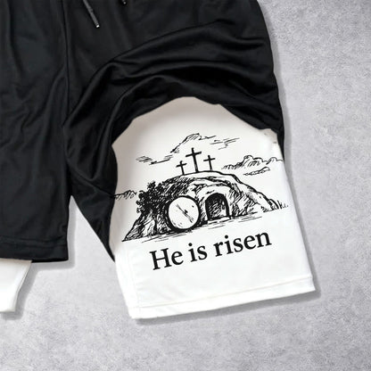 Christianartworkshop Matthew 28:6 He Is Risen Resurrection Performance Shorts
