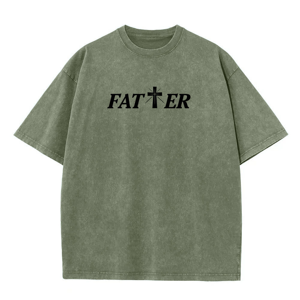 Christianartworkshop Faith-Filled Jesus Crown of Thorns Unisex Washed T-Shirt