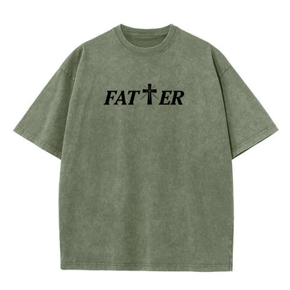 Christianartworkshop Faith-Filled Jesus Crown of Thorns Unisex Washed T-Shirt