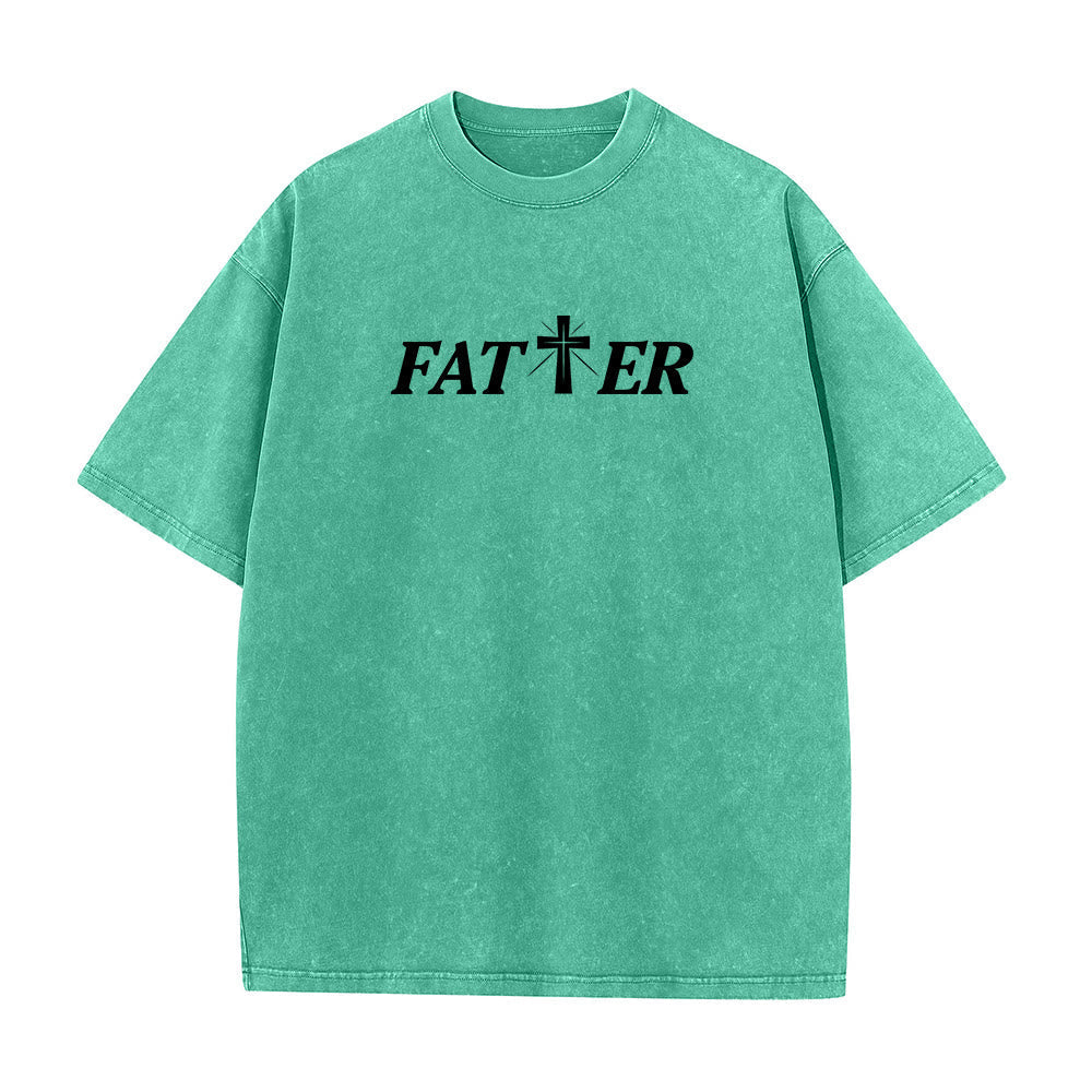 Christianartworkshop Faith-Filled Jesus Crown of Thorns Unisex Washed T-Shirt