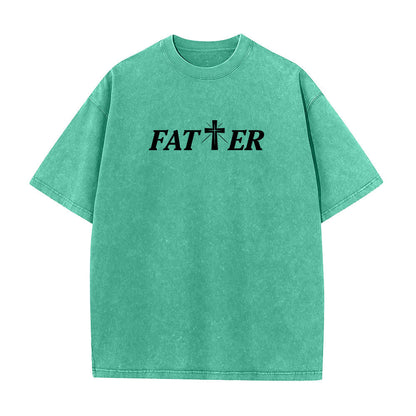 Christianartworkshop Faith-Filled Jesus Crown of Thorns Unisex Washed T-Shirt