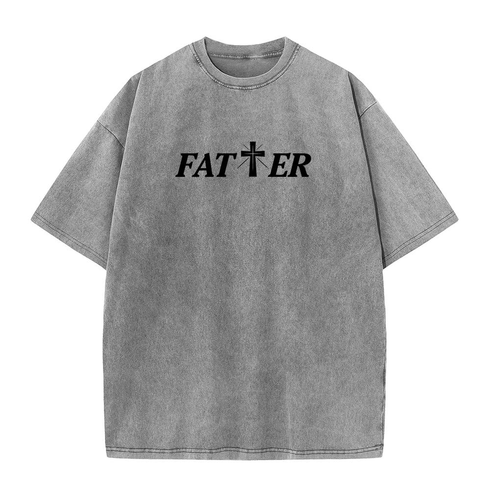 Christianartworkshop Faith-Filled Jesus Crown of Thorns Unisex Washed T-Shirt