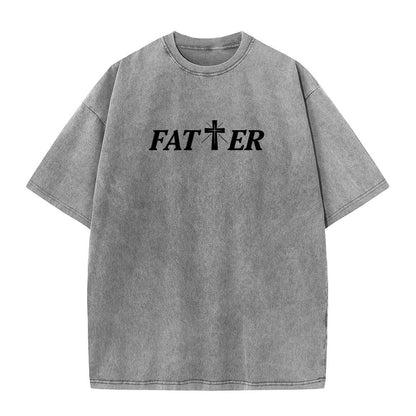 Christianartworkshop Faith-Filled Jesus Crown of Thorns Unisex Washed T-Shirt