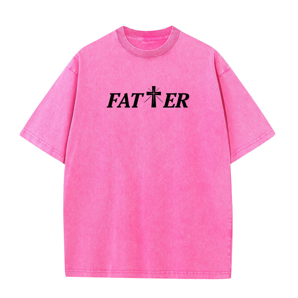 Christianartworkshop Faith-Filled Jesus Crown of Thorns Unisex Washed T-Shirt