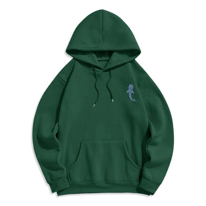 Modern Colored Style Faith Beneath the Waves Fleece Lined Polyester Hoodie
