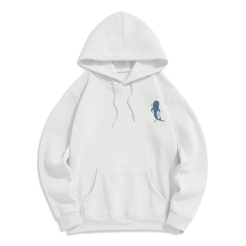 Modern Colored Style Faith Beneath the Waves Fleece Lined Polyester Hoodie