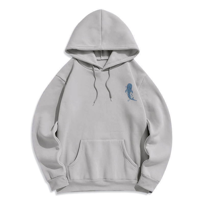 Modern Colored Style Faith Beneath the Waves Fleece Lined Polyester Hoodie