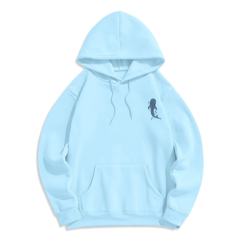 Modern Colored Style Faith Beneath the Waves Fleece Lined Polyester Hoodie