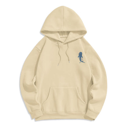 Modern Colored Style Faith Beneath the Waves Fleece Lined Polyester Hoodie