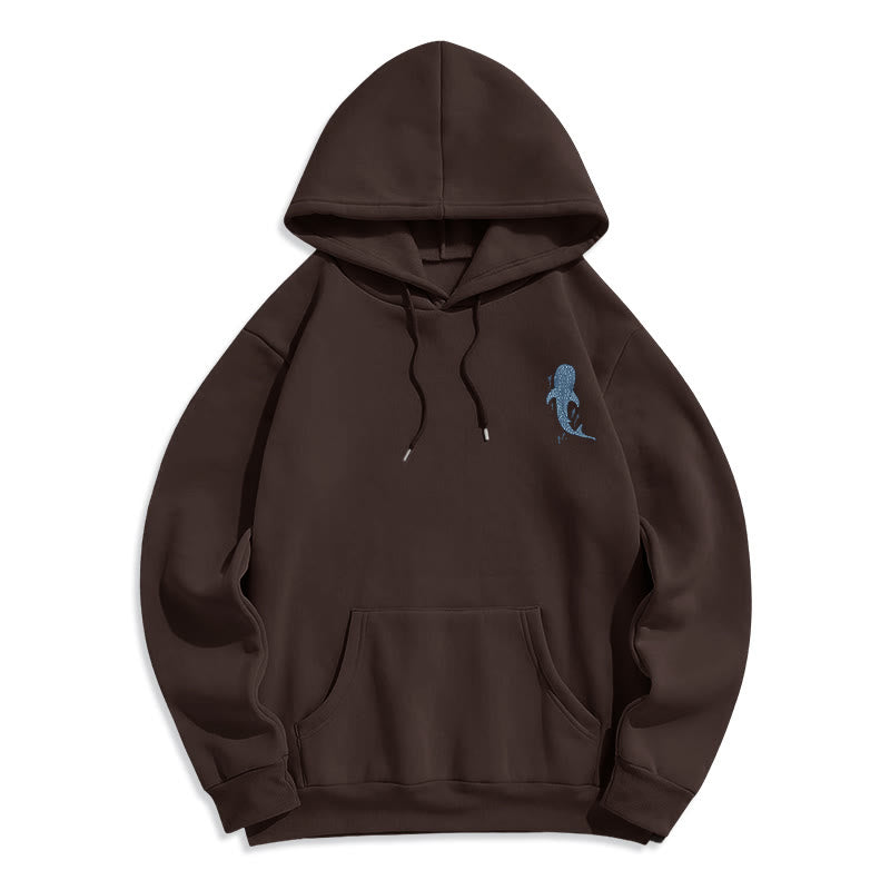 Modern Colored Style Faith Beneath the Waves Fleece Lined Polyester Hoodie