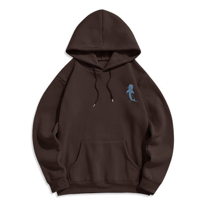 Modern Colored Style Faith Beneath the Waves Fleece Lined Polyester Hoodie