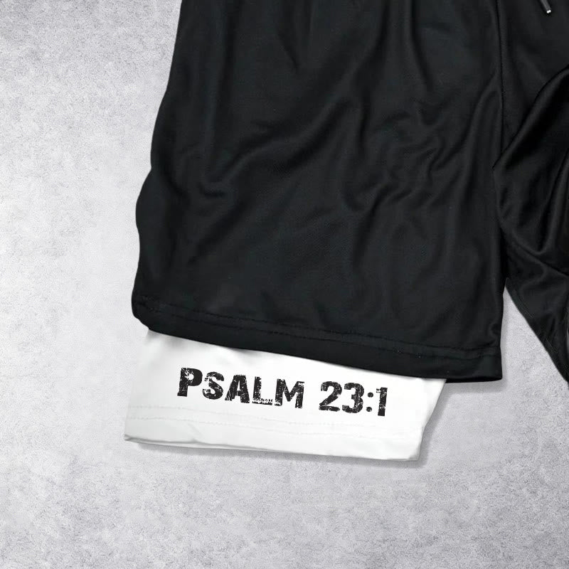 Christianartworkshop Psalms 23:1 Faith Over Fear Eagle Performance Shorts