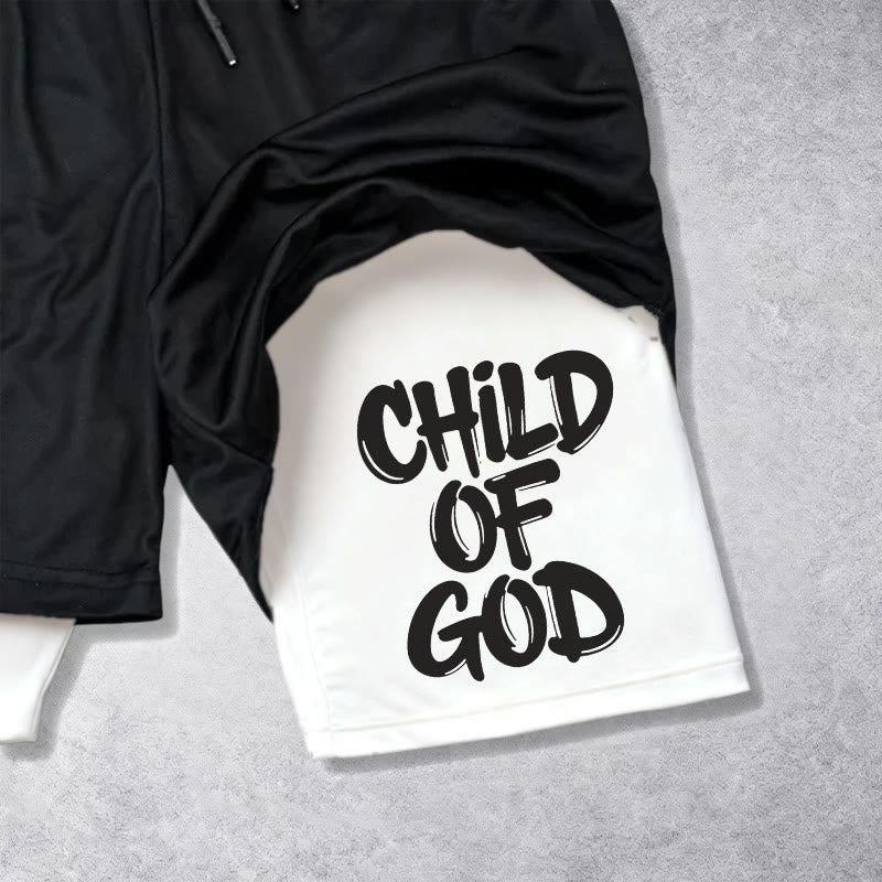 Christianartworkshop 2 Corinthians 6:18 Child Of God Performance Shorts