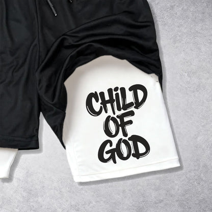 Christianartworkshop 2 Corinthians 6:18 Child Of God Performance Shorts