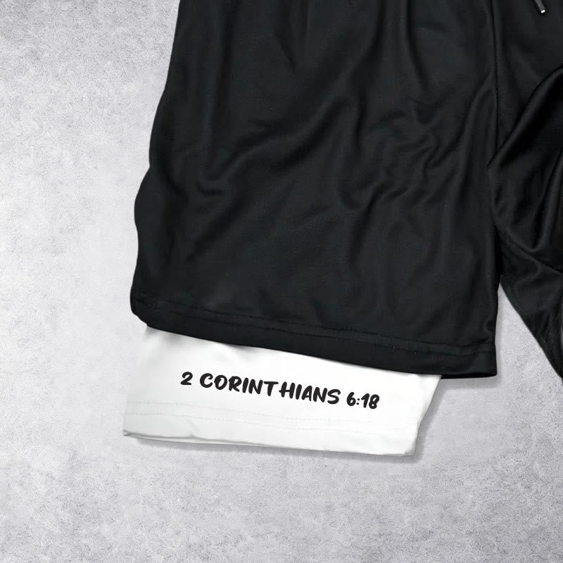 Christianartworkshop 2 Corinthians 6:18 Child Of God Performance Shorts