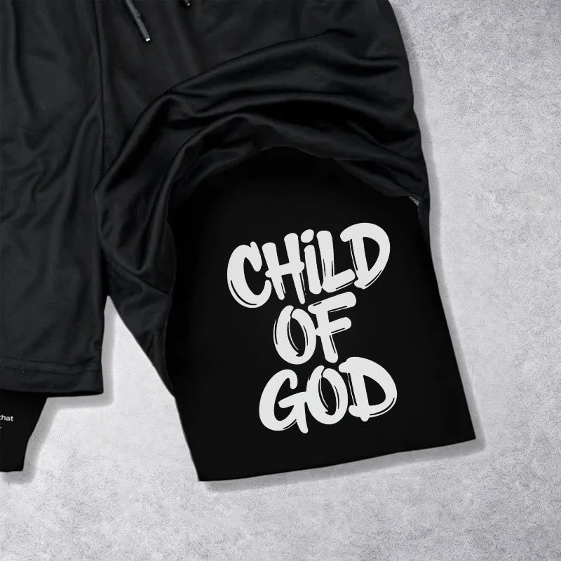 Christianartworkshop 2 Corinthians 6:18 Child Of God Performance Shorts