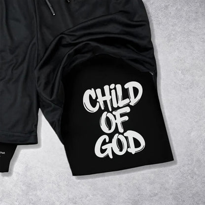 Christianartworkshop 2 Corinthians 6:18 Child Of God Performance Shorts
