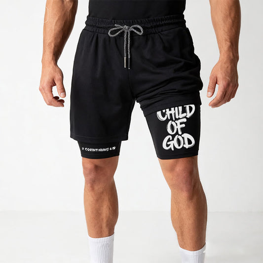 Christianartworkshop 2 Corinthians 6:18 Child Of God Performance Shorts