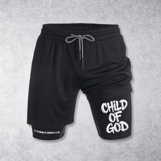 Christianartworkshop 2 Corinthians 6:18 Child Of God Performance Shorts