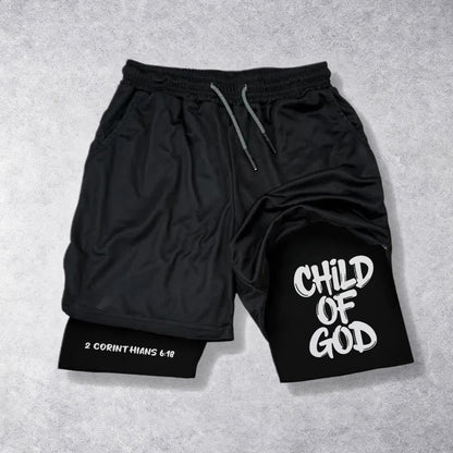 Christianartworkshop 2 Corinthians 6:18 Child Of God Performance Shorts