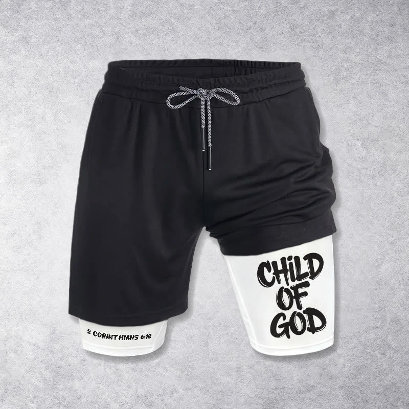 Christianartworkshop 2 Corinthians 6:18 Child Of God Performance Shorts