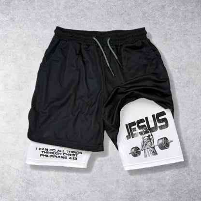Christianartworkshop Philippians 4:13 I Can Do All Things Through Christ Performance Shorts