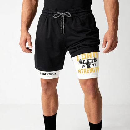 Christianartworkshop Psalm 18:1-2 The Lord Is My Strength Performance Shorts