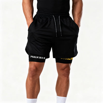 Christianartworkshop Psalm 18:1-2 The Lord Is My Strength Performance Shorts