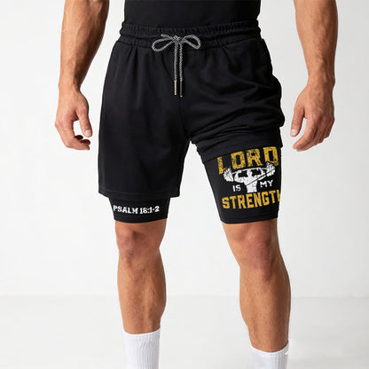 Christianartworkshop Psalm 18:1-2 The Lord Is My Strength Performance Shorts