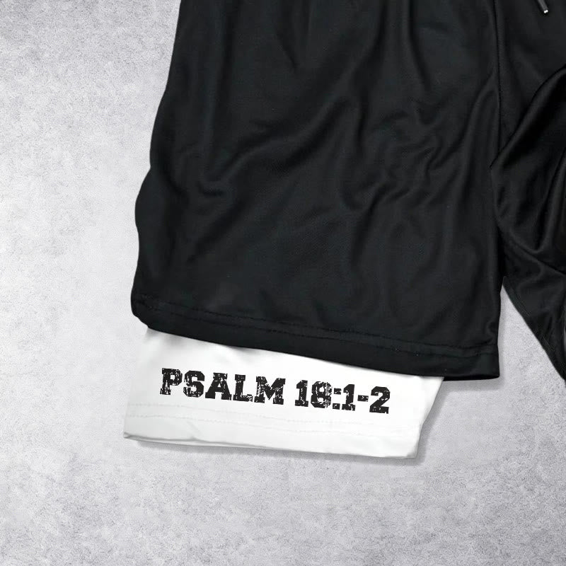 Christianartworkshop Psalm 18:1-2 The Lord Is My Strength Performance Shorts