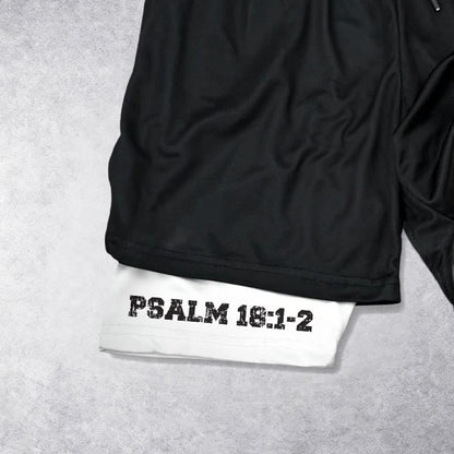 Christianartworkshop Psalm 18:1-2 The Lord Is My Strength Performance Shorts