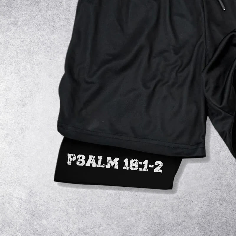 Christianartworkshop Psalm 18:1-2 The Lord Is My Strength Performance Shorts