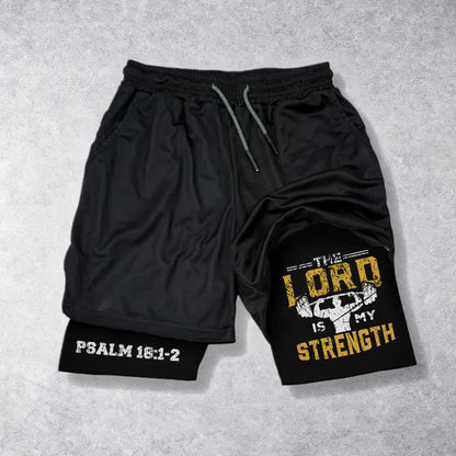 Christianartworkshop Psalm 18:1-2 The Lord Is My Strength Performance Shorts