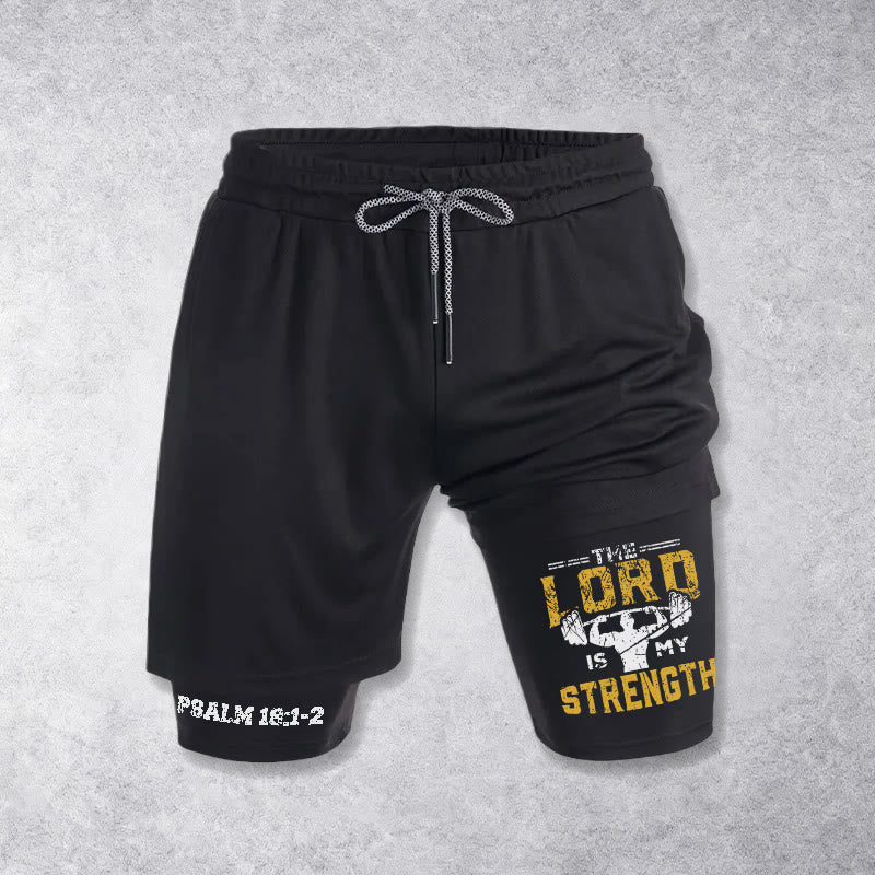 Christianartworkshop Psalm 18:1-2 The Lord Is My Strength Performance Shorts