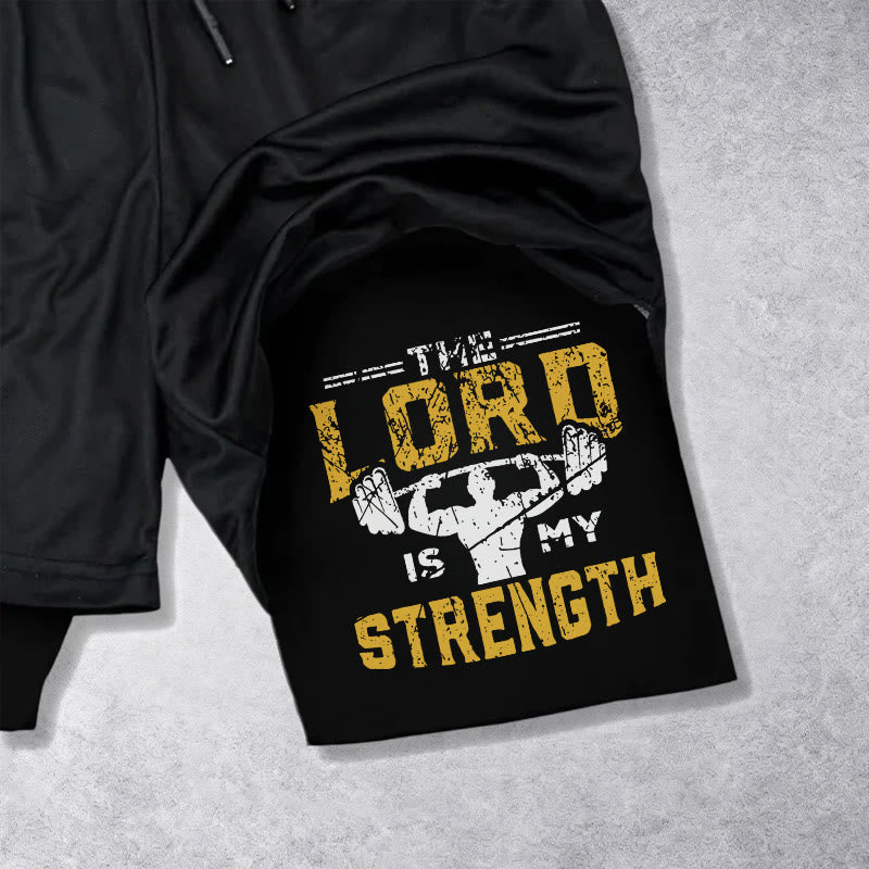 Christianartworkshop Psalm 18:1-2 The Lord Is My Strength Performance Shorts