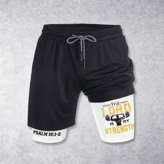 Christianartworkshop Psalm 18:1-2 The Lord Is My Strength Performance Shorts